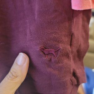 2 tone long sleeve pink shirt